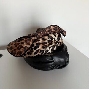 Lot of 3 Headbands Faux Leather Animal Print Preppy Old Money Neutral Girlcore